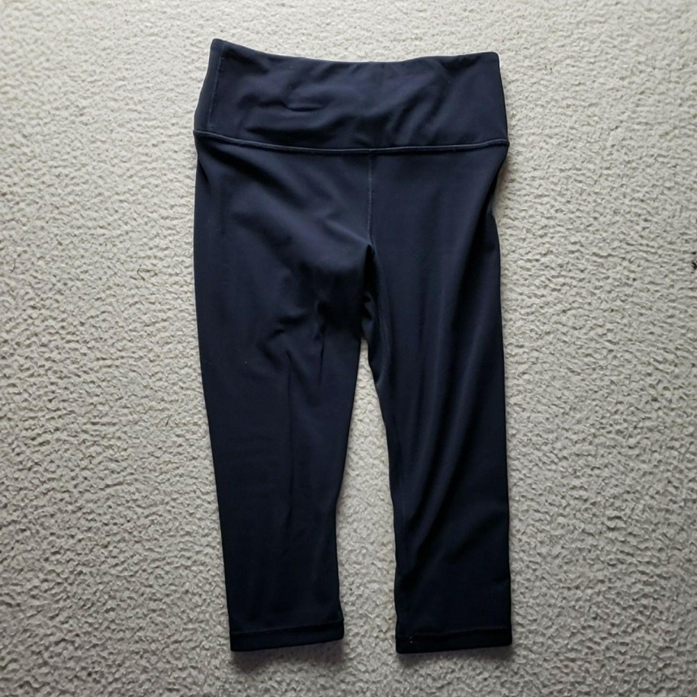 Athleta Elation Crop Leggings Womens Small Blue High Rise Cropped Stretch Yoga